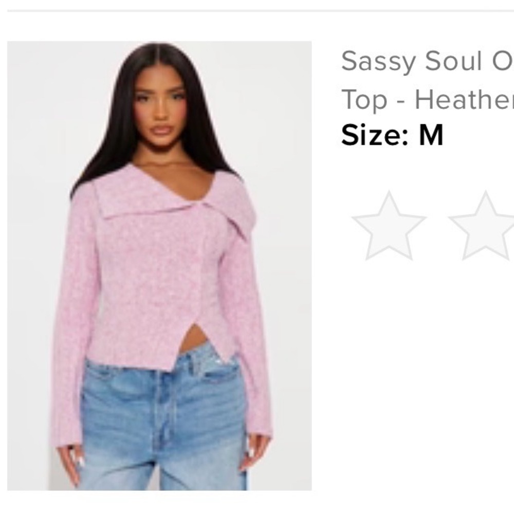 Fashion Nova Heather Pink Off-Shoulder Sweater